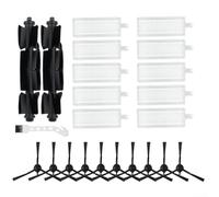 22 Pcs Replacement Parts Accessories Fits for Tapo RV30 Plus, RV30, RV10 Plus, RV10, RV20 Max Robot Vacuums, Include 2 Main Brush, 10 Hepa Filters, 10 Side Brushes