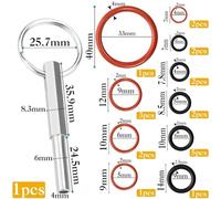 22 PCS Silicone O- for Ring Set 22 pcs Silicone Stainless Steel Durability During Coffee Machine Repairs Material Made from wear-Resistant and More efficient. Temperature
