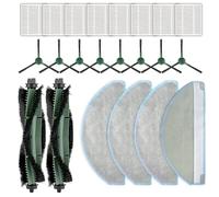 (22 Piece) Roomba 105 Combo Replacement Parts for iRobot Roomba 105 Combo, Roomba Combo Essential, Combo 2 Essential Robot Accessories, 2 Roller Brushes, 4 Mop Pads, 8 HEPA Filters, 8 Side Brushes