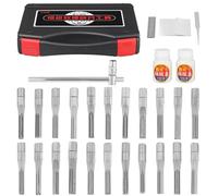 22-Piece Tin Foil Soft and Hard Fast Opener Locksmith Tools Unlock Kit, Quick Lock Pick Tool, Suitable for Professional Unlock Picking Pickers