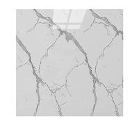 22 Pieces Tile Decal, Marble Imitation Tile Wall Stickers, Kitchen Bathroom Background Wall, Waterproof Moisture Household Wallpaper, Self Stickers, Marble Vein (White)