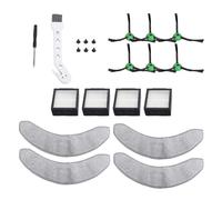 22 Piezas de Repuesto para Robot Aspirador Combo J7 6 Cepillos Laterales 4 Almohadillas para Trapeador 4 Filtros Kit de Repuestos de Alta Eficiencia para Aspirador Combo J7