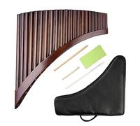 22 Pipes Pan Flute C Key Quality Woodwind Instrument Chinese Traditional Musical Bamboo Handmade (Color : Right)