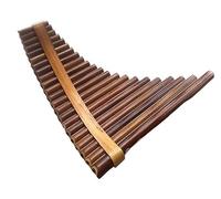 22 Pipes Professional Bamboo PanFlute Curved Handmade Panpipes Musical Instrument Pan Flute Send Aluminium Alloy Box