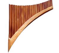 22 Pipes Professional Right/Left Pan Flute Handmade Panflute Woodwind Musical Instrument C/G Key Beginners Pan Flute (Color : Right_G key)