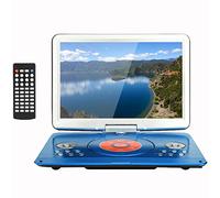 22" Portable DVD Player, Home HD LED Display Movable DVD TV Built-in Dual Speakers Long Lasting Life DVD Player Support For USB And SD Cards(Color:Blue)