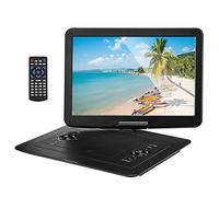 22'' Portable DVD Player with 15.6'' HD Large Swivel Screen, 8 Hours Rechargeable Battery, Anti-Shocking, Last Memory, Support AV in & Out/USB/SD Card