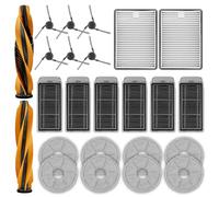 22 Replacement Parts Compatible with MOVA V70 Ultra Complete Robot Vacuum | 2 Roller Brushes, 6 Mop Pads, 6 HEPA Filters, 2 Filters for Base Station, 6 Side Brushes, Accessories Kit