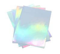 22 Sheets Holographic Sticker Paper, A4, Inkjet Printer Aluminised Film | Fast Ink Absorption Quick Drying for Photos Scrapbooks DIY Projects