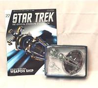 #22 Star Trek KRENIM WEAPON SHIP DieCast Metal Ship-UK/Eaglemoss w Mag by Eaglemoss