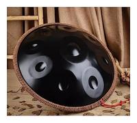 22" Steel Tongue Drum 9/10 Notes Handpan Tank Drum Kit D Minor Percussion Instrument for Yoga Meditation Musical Edun Handcrafted Design Carry Bag Included