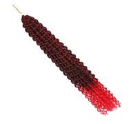 22 Strands Synthetic Hair Extensions 18 Inch Boho Dirty Braid wig for Women Men(6 pcs) Easy Installation and Removal(BTRED#)