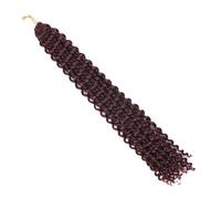 22 Strands Synthetic Hair Extensions 18 Inch Boho Dirty Braid wig for Women Men(6 pcs) Easy Installation and Removal(99J#)