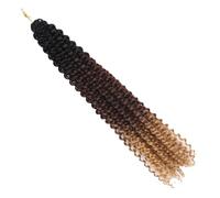 22 Strands Synthetic Hair Extensions 18 Inch Boho Dirty Braid wig for Women Men(6 pcs) Wear and Go(1BT30T27#)
