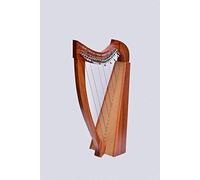22 Strings Lever Harp, Irish Harp Natural Mahogany Wood, String Instruments, Celtic Harp with Padded Bag
