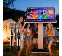 22" Touch Screen Karaoke Player 26 Language Interface Select Songs via Touchscreen Mobile Jukebox for Home Party(2TB)