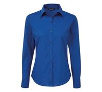 (22 UK, Royal Blue) Premier Womens/Ladies Long-Sleeved Shirt