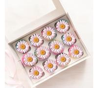 22 x Pre-Cut Pink Daisy Flower Gerbera Edible Wafer Cupcake Toppers Cake Decoration Decor