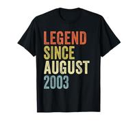 22 Year Old Legend Since August 2003 22nd Birthday Apparel T-Shirt