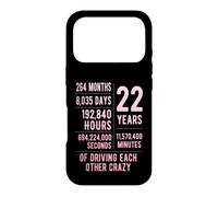 22 Years Married Funny 22nd Wedding Anniversary Case for iPhone 17 Pro
