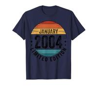22 Years Old January 2004 Retro Vintage 22nd Birthday Boys T-Shirt