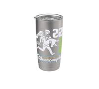 22 Years Silvercouple 22nd Wedding Anniversary Marry Couples Stainless Steel Insulated Tumbler