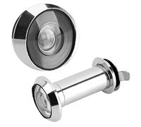 220-Degree Wide Viewing Peep Hole: Zinc Alloy Door Knocker with Privacy Cover (35mm-55mm)