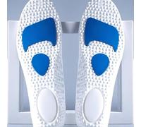 220+ lbs Plantar Fasciitis Arch Support Orthopedic Insoles Relieve Flat Feet Heel Pain Shock Absorption Comfortable Inserts (White, 41-42) (2 Pairs)