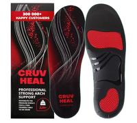 {220+lbs} Plantar Fasciitis Strong Arch Support Insoles Inserts Men Women - Flat Feet - Orthotic Insoles High Arch for Arch Pain - Boot Work Shoe Insole - Heavy Duty Support Pain Relief {M, Black}