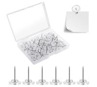 220 Pcs Clear Push Pins, Transparent Thumb Tacks for Cork Board, Notice Board, Bulletin Board, Photo Wall and Office Use
