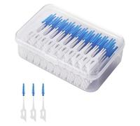 220 Pcs Interdental Brushes Blue for Tepe,Blue Dental Brushes for Teepees,Brushe for Tepe,Silicone 2-in-1 Tooth Floss Picks Teeth Floss Toothpicks Tool for Braces Oral Cleaning