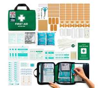 220 Piece Premium First Aid Kit Bag - Includes 2 x Cold (Ice) Packs and Emergency Blanket for Home, Office, Car, Caravan, Workplace, Travel and Sports