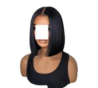 220% Pre Cut Wear Go Glueless Wig 5x5 HD Lace Closure, Pre Plucked Human Hair Bone Straight Soft Wigs(220%,13X4 HD LACE WIG_10IN)