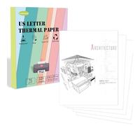 [220 Sheets] 8.5 x 11 Inch US Letter Size Thermal Printer Paper, 216mm x 279mm Quick Drying Fan-Folded Thermal Paper, Continuous Thermal Printing, Compatible with Gloryang&JADENS Portable Printer