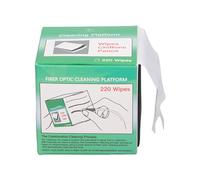 220 Sheets Dust Free Fiber Optic Cleaning Wipe, Lint Free Thick Non Woven Fabric Cleaner, Dual Use Tissue For Bare Fiber Industrial Equipment Surface Maintenance