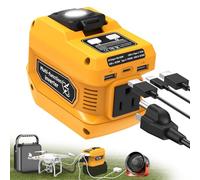 220 W Inverter for Dewalt 20 V Battery Inverter DC 20 V to AC 110 V Portable Power Station Generator with 1 AC Socket, 2 USB Ports and 1 Quick Charge