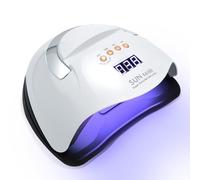 220 W UV Lamp for Gel Nails, UV Nail Dryer Lamps for Gel Polish Curing Alternator, UV LED Nail Lamp Lamps, Professional with 66 LEDs Beads, 4 Timers, Auto Sensor, LED Display