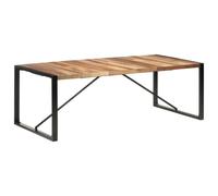 (220 x 100 x 75 cm) vidaXL Solid Wood Dining Table with Acacia Finish Dinner Set Multi Sizes