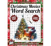 2200+ Words, Christmas Movies Word Search Puzzles For Adults: Relaxing Winter Holiday Themed Word Find Books, Fun Stocking Stuffers And White Elephant Gifts Ideas For Seniors, Women & Men