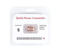 220011 Plasma Nozzle Tips Kit, Plasma Cutter Consumables for POWERMAX1650, Copper Nozzles for Metal Cutting, 5 pcs Set with Box, Compatible with MAX1650 Torch