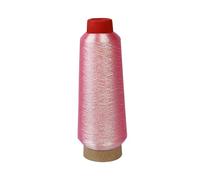 2200M Metallic Embroidery Thread Iridescent Pink Glitter Polyester Sewing Thread for Sewing Machine,Cross Stitch