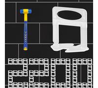 2200pcs Pro-Grade Tile Leveling System Clips 1/32" Leveler Spacer Prevents Tile Lippage with Precision Gap Control, Effortless DIY Installation(2200Pcs（1mm 1/32))