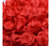 2200PCS Red Rose Petals 1.8x1.8'' Realistic Non-Woven Fabric Rose Petals Easy DIY Red Flower with No Maintainance for Weddings, Confetti, Romantic Dates and Proposals Flower