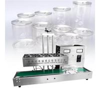 2200W Automatic Aluminum Foil Sealing Machine Continuous Electromagnetic Induction Band Bag Bottle Cap Sealer Auto Continuous Sealing Machine 50to120mmdiameter