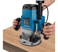 2200W Cordless Compact Router, 6-Speed Adjustment, Depth Adjustment Gear, Wood Milling Cutter Pruning Machine, with 15 Milling Cutter, Precision Scale, for Wood Working Slotting, Trimming, Carving