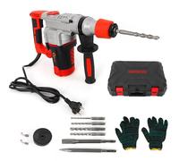 2200W Electric Concrete Demolition Hammer, 930 R/Min Electric Demolition, Concrete Drill Breaker Kit 30 Cylinder Heavy-Duty Hammer with Simple Drill Set