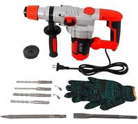 2200w Electric Concrete Demolition Hammer,930r/Min Electric Demolition Jack Hammer Concrete Drill Breaker Kit with Carrying Case,for Slotting Breaking Cement Wall