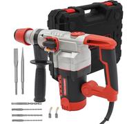 2200W Electric Demolition SDS Hammer Drill 30 Cylinder Heavy Duty Electric Corded Drill Pick Set Chisels Hammer Demolition Concrete Breaker Kits, Hammering Times 3300min
