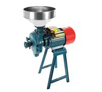 2200W Electric Grain Grinder, 60 Mesh Adjustable Fineness Commercial Cast Iron Grain Mill with Large Feeding Funnel for Corn Rice Wheat Coffee Bean
