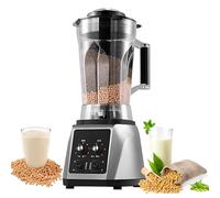 2200W Electric Nut Milk Maker, 6L Soymilk Maker, Smoothie Maker Blender with Timer, Wall Breaking Machine, 8-Blade Steel Knife, 9 Speed Adjustable, for Soy Milk, Dry Grind, Meat Grind, Juice